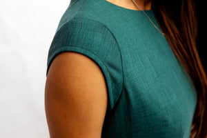 Cap Sleeve Dress - Teal