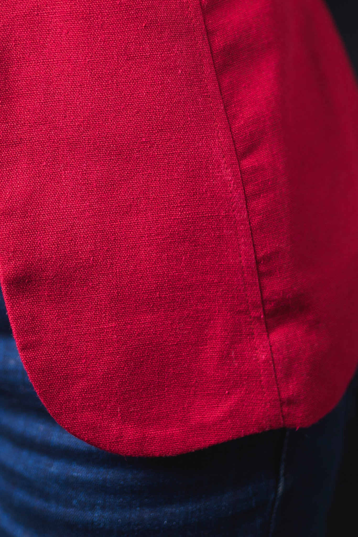 Linen Blazer - Red