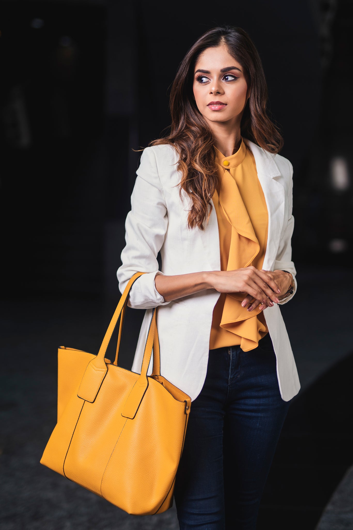 Linen Blazer - White