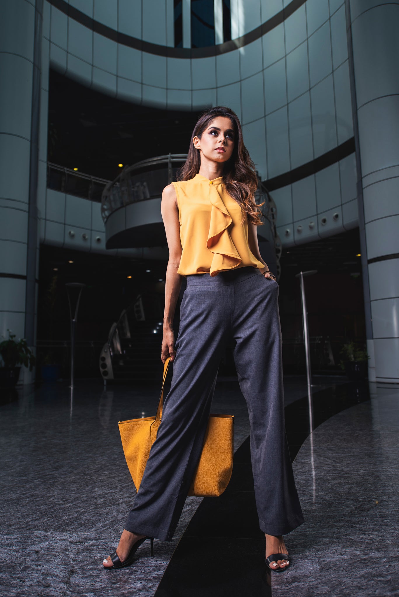 Ruffled Blouse - Yellow