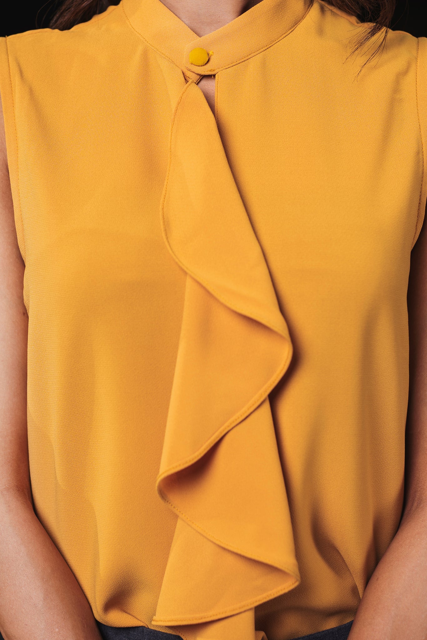 Ruffled Blouse - Yellow