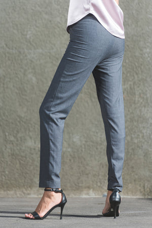 Slim Fit Corporate Pants - Grey