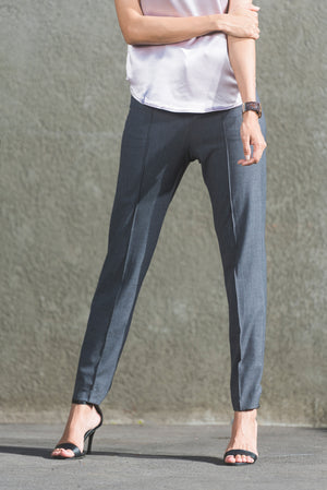 Slim Fit Corporate Pants - Grey